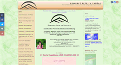 Desktop Screenshot of bewusstseiniminntal.de